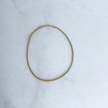 Load image into Gallery viewer, Gold Franco chain on marble background
