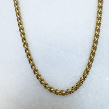Load image into Gallery viewer, Close-up of 3mm 18K gold-plated Fanco chain
