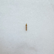 Load image into Gallery viewer, Diamond pavé initial charm set in gold, letter I
