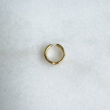 Load image into Gallery viewer, Gold link ring on a light gray background
